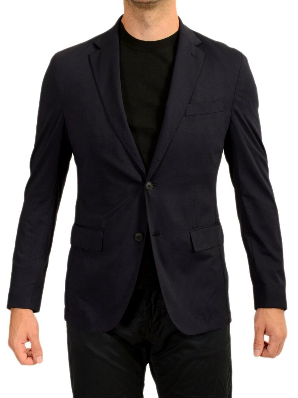 Hugo Boss Men's "P-Huge-J-WG-251" Blue Plaid Sport Coat Blazer US 38R IT 48R